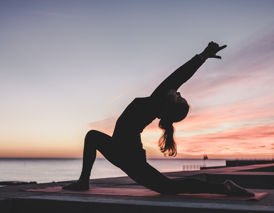 Yoga practice at FitYoga studio